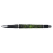 Stylo Black neon vert toile d'araignée Halloween motif (Devant)