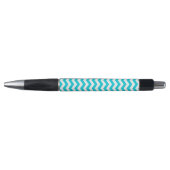 Stylo Blanc et motif de zigzag d'Aqua (Devant)