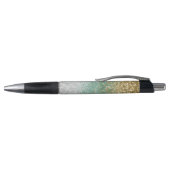 Stylo Blanc Menthe Glam Or Paillettes (Haut)