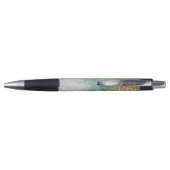Stylo Blanc Menthe Glam Or Paillettes (Dos)