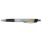 Stylo Blanc Menthe Glam Or Paillettes (Bas)