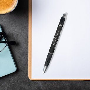 Stylo Blancs noir, citation de graduation