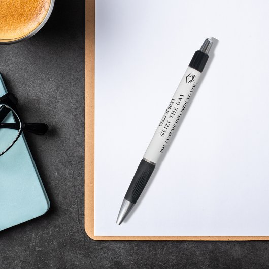 Stylo Blancs noir inspiré de la citation diplôme