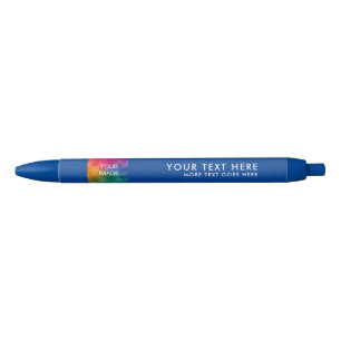 Stylo Bleu Ajouter le nom Texte Télécharger le logo Photo Mod
