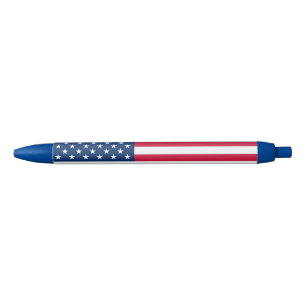 Stylo Bleu American Flag Pen USA Patriotique
