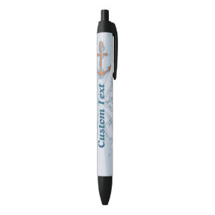 Stylo Bleu Ancre avec chaîne