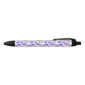 Stylo Bleu Aquarelle violette mignonne abstraites lignes moti (Haut)