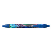 Stylo Bleu Art des points chauds rouges (Dos)