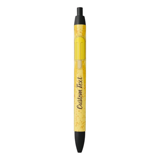 Stylo Bleu Bâton à crème glacée citron (devant Vertical)