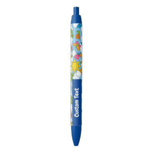 Stylo Bleu Bébé Animaux Arrière - plan