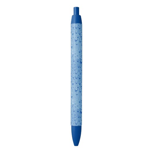 Stylo Bleu Belle eau goutte d'eau Moderne Élégant Modèle (devant Vertical)