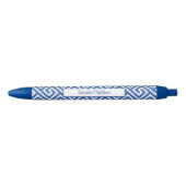 Stylo Bleu Blanc Bleu Chinoiserie Monogram Style Aztec (Devant)