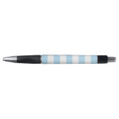 Stylo Bleu, Blancs, Motif rayé (Devant)