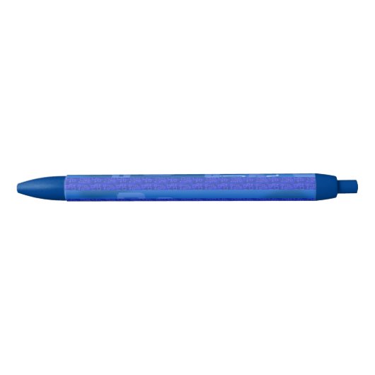 Stylo Bleu Blue Geometric (Devant)