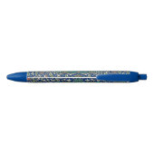 Stylo Bleu Blue Green Orange Turquoise Ornat Motif arabe (Dos)