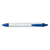 Stylo Bleu Blue Yellow Comet Meteorites Pen (Dos)