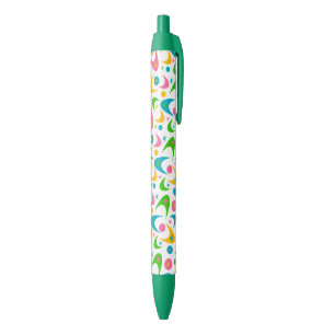 Stylo Bleu Boomerangs rétro