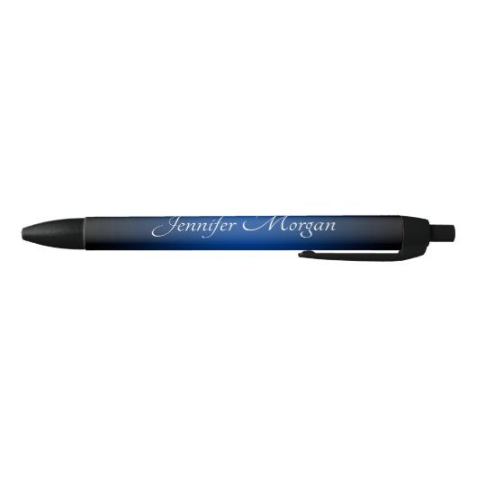 Stylo Bleu Bordure noire ombre bleue (Bas)