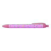 Stylo Bleu Boucles modernes sur Pink Magenta (Haut)