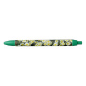Stylo Bleu Boutons Fleur Jaune Dainty Daisy (Devant)
