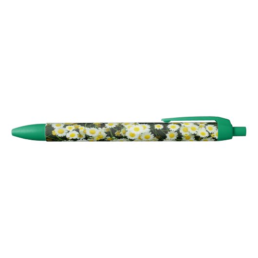 Stylo Bleu Boutons Fleur Jaune Dainty Daisy (Haut)