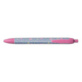 Stylo Bleu Brise de prairie en fleurs (Dos)