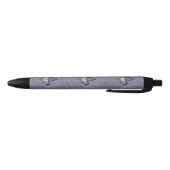 Stylo Bleu Butterfleur violet | Papillon sur Fleur de Lis (Bas)