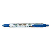 Stylo Bleu Camouflage Arctique Fractal (Dos)