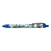 Stylo Bleu Camouflage Arctique Fractal (Haut)