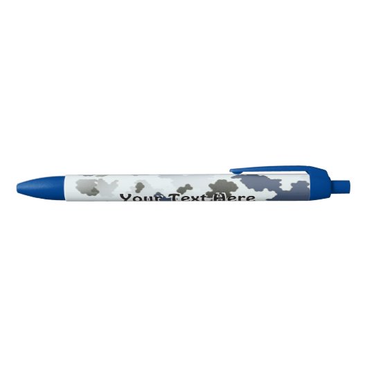 Stylo Bleu Camouflage d'hiver (Haut)