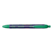 Stylo Bleu Carré bleu géométrique (Dos)