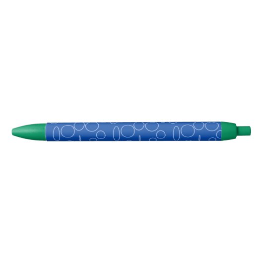 Stylo Bleu Cercles verts d'Anime de maïs (Devant)