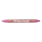Stylo Bleu chick chick rose or parties scintillant bridesmaid (Devant)