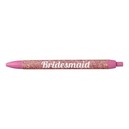 Stylo Bleu chick chick rose or parties scintillant bridesmaid (Devant)
