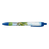 Stylo Bleu Ciel bleu nuages blancs Palmiers verts Nature bran (Bas)