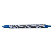 Stylo Bleu Ciel bleu Zèbre rayé (Devant)
