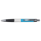 Stylo bleu ciel logo moderne de l'image de marque  (Dos)