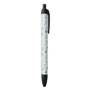 Stylo Bleu Clarinettes grunges - bleu et gris