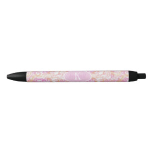 Stylo Bleu Collage de plage nautique Hot Pink ID840