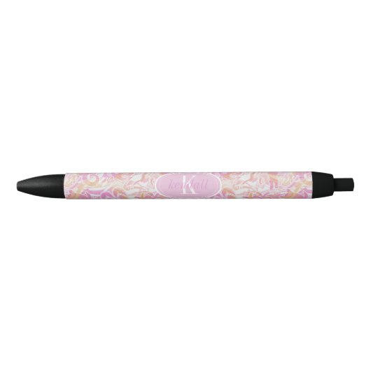 Stylo Bleu Collage de plage nautique Hot Pink ID840 (Devant)