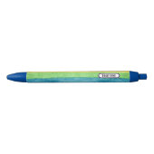 Stylo Bleu Couleur arc-en-ciel personnalisée (Devant)