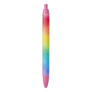 Stylo Bleu Couleurs de tendance vert pourpre rouge rose jaune