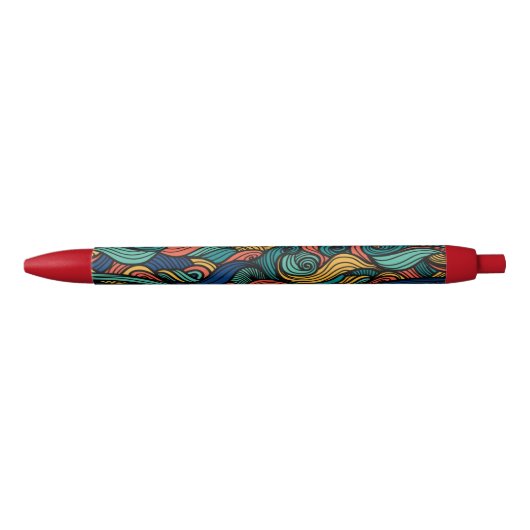 Stylo Bleu Couleurs scintillantes - dynamisme pour votre mais (Devant)