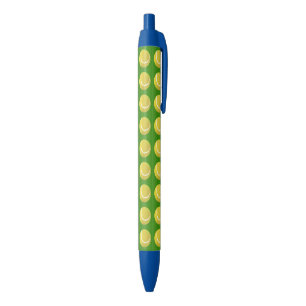 Stylo Bleu Court de tennis et motif de balle de tennis