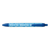 Stylo Bleu Croix chrétienne (Dos)