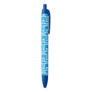 Stylo Bleu Croix chrétienne