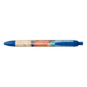 Stylo Bleu Custom Photo Pen Personalized Text (Dos)