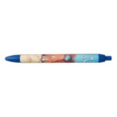 Stylo Bleu Custom Photo Pen Personalized Text (Devant)