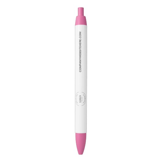 Stylo Bleu Customizable logo website simple business Pink (devant Vertical)