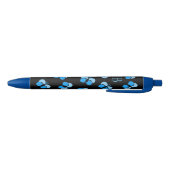 Stylo Bleu Cute Bubbly Blue Butterflies Monogram (Bas)